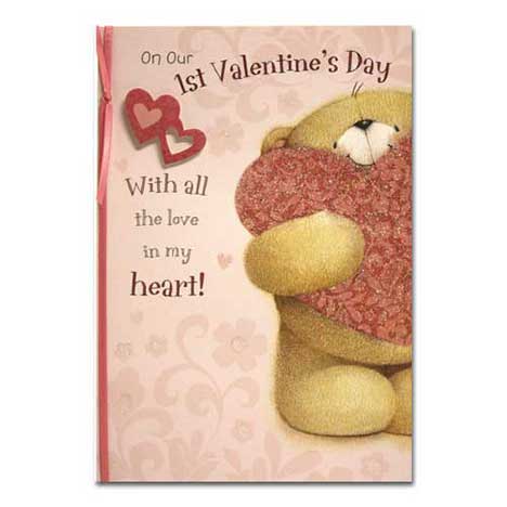 1st Valentines Forever Friends Card